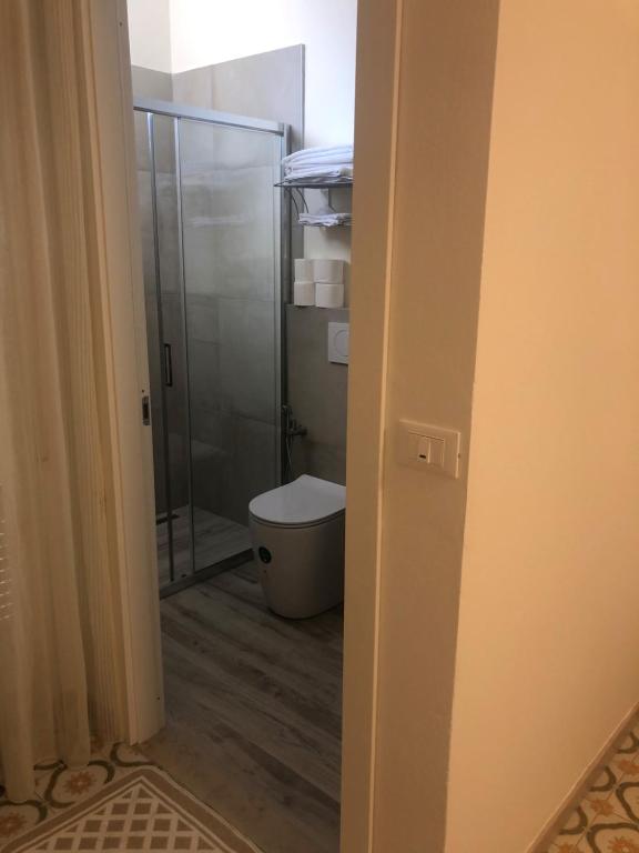Koupelna v ubytování Hotel Calypso