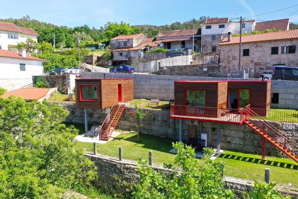 a house on the side of a hill at Casinhas do Minho in Arcos de Valdevez