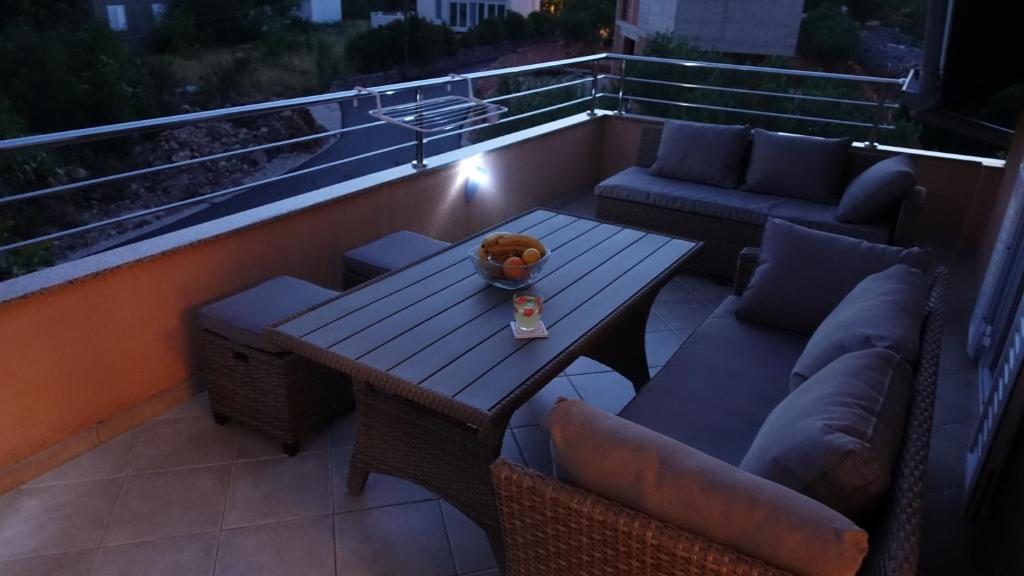 Posezení v ubytování Vodice Family Apartment