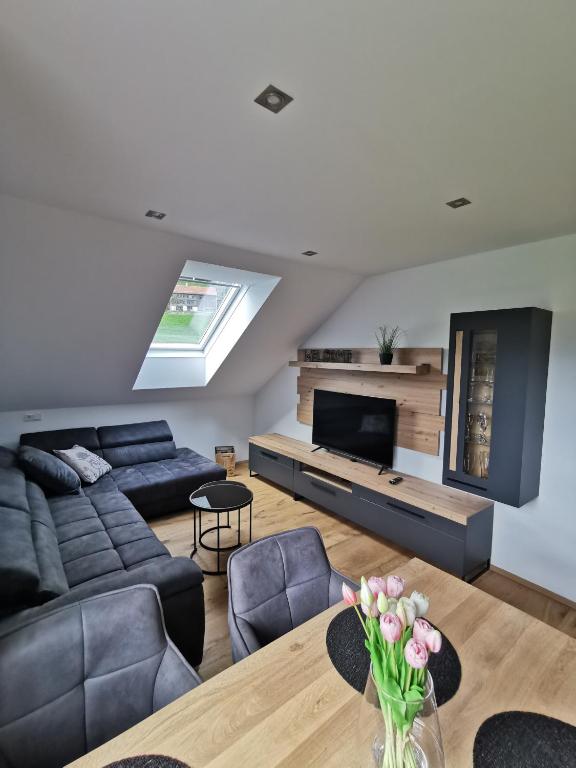 Posezení v ubytování Living Apartment_2