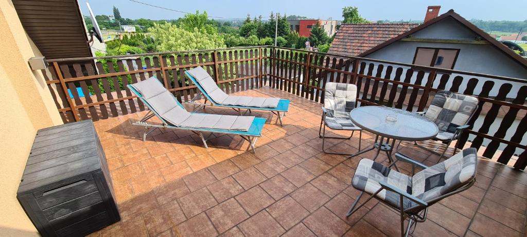 Balkón nebo terasa v ubytování Zajazd Motel Staropolski