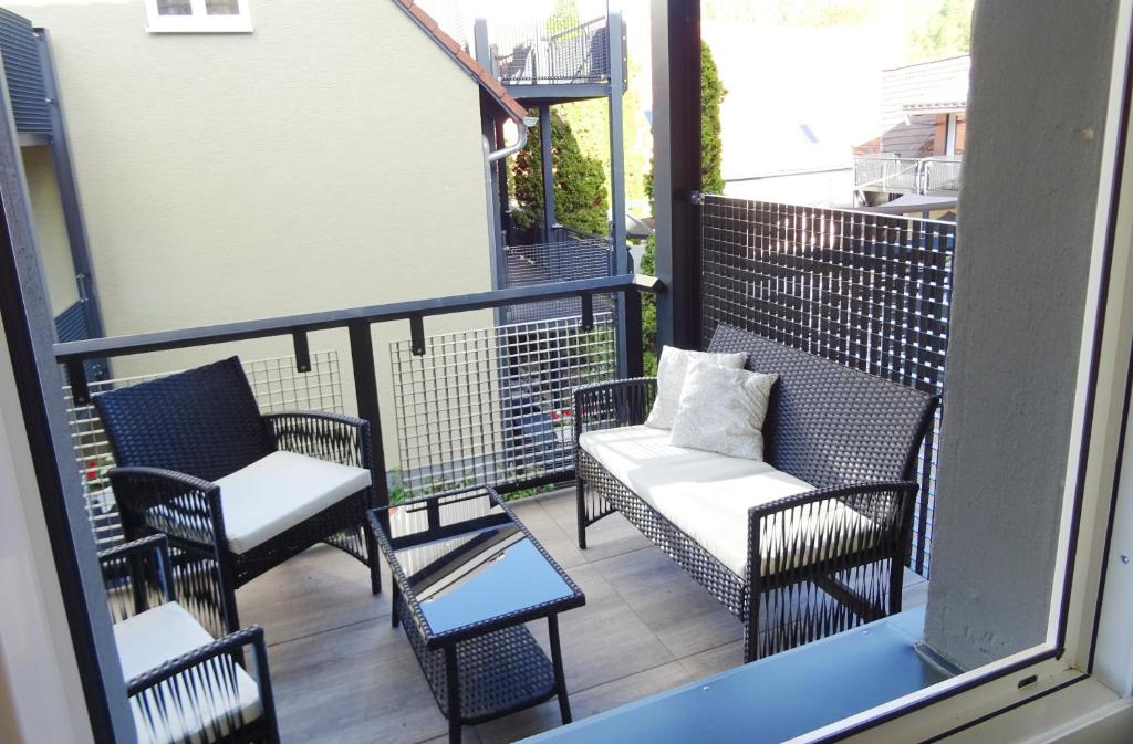 Balkón nebo terasa v ubytování Eventhotel Ö - Cappuccino