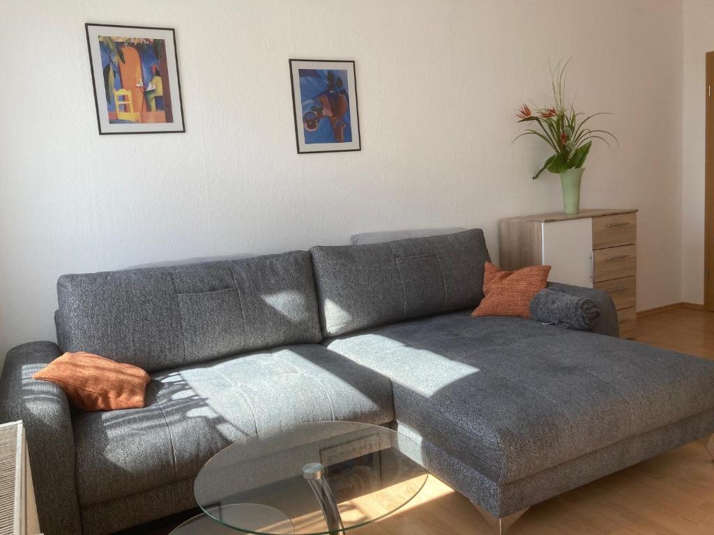 Posezení v ubytování Ferienwohnung Zeitz Appartment Moritzburg