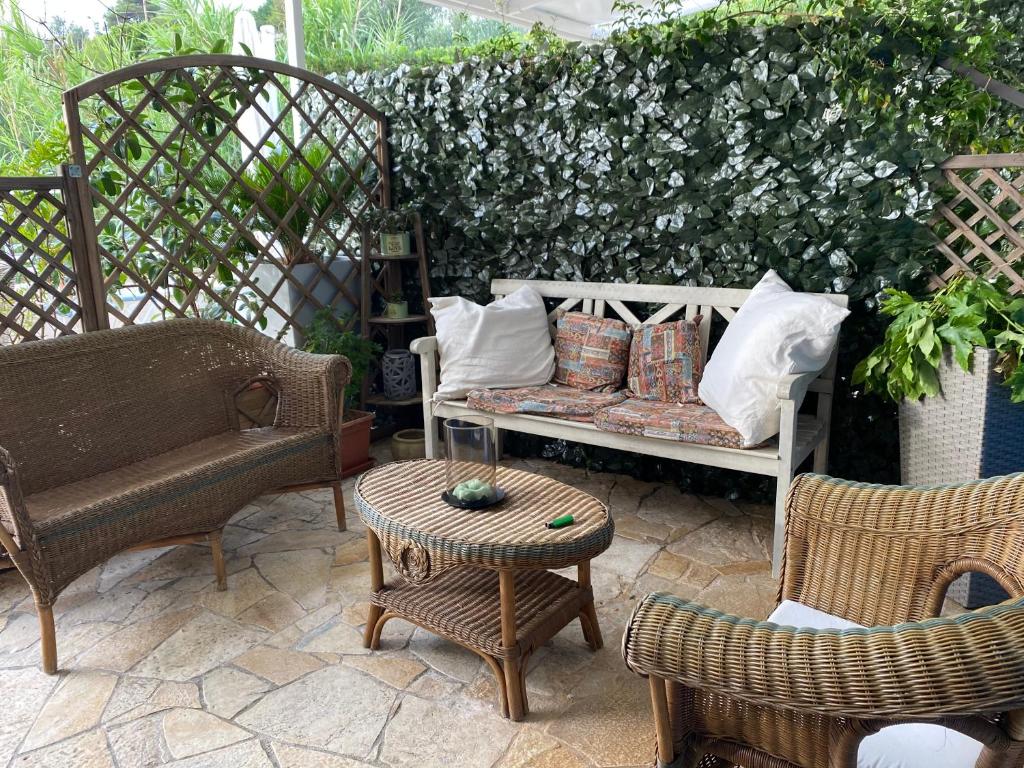 Posezení v ubytování B&B ViaDelMare