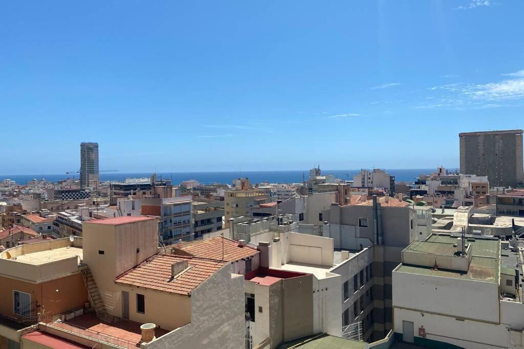 a view of a city with buildings at Apartamento Alicante & sea view in Alicante
