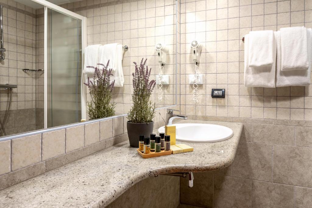 Koupelna v ubytování Hotel Podstine