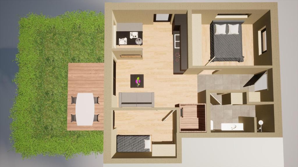 Budova, kde se apartmán nachází