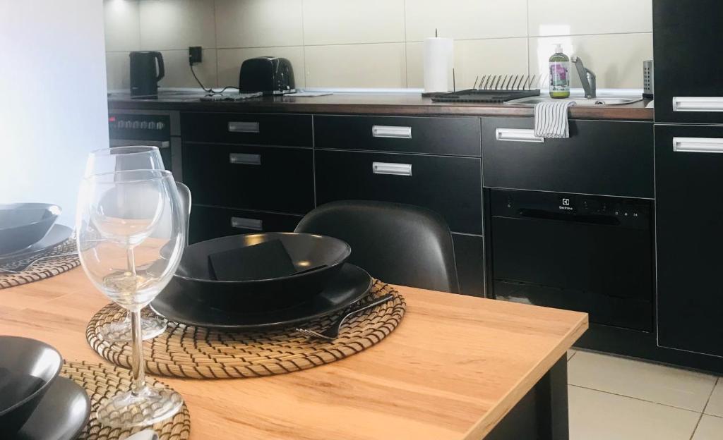 Kuchyň nebo kuchyňský kout v ubytování Apartament Stożek
