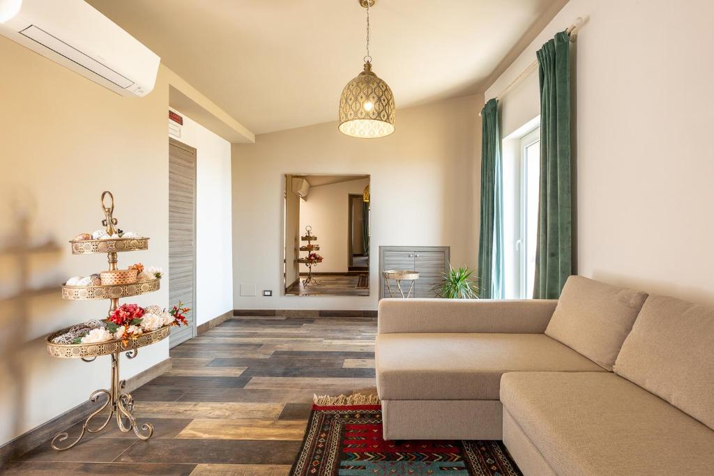 Posezení v ubytování BnB Sant'Alfonso