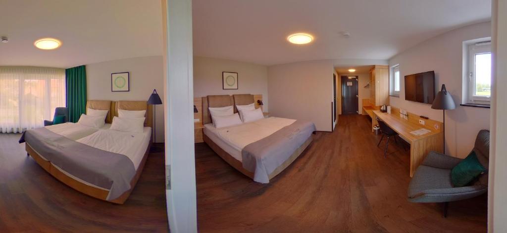 Postel nebo postele na pokoji v ubytování Trendic Hotel