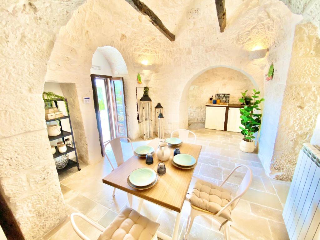 Posedenie v ubytovaní Trullo SERENDIPITY