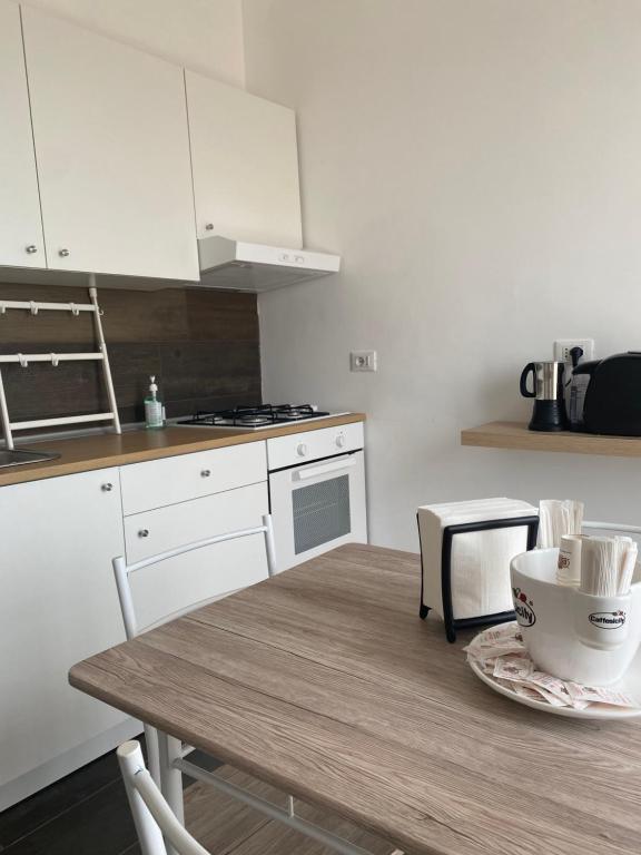 Kuchyň nebo kuchyňský kout v ubytování B&B Libertà