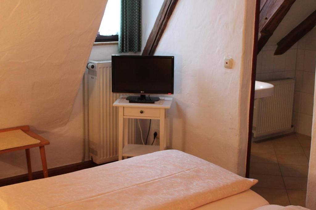 TV a/nebo společenská místnost v ubytování Hotel Spitzweg