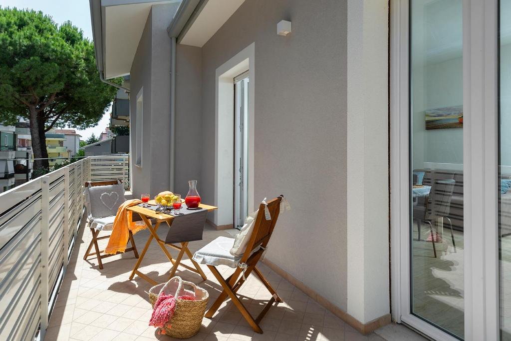 Balkón alebo terasa v ubytovaní Appartamenti Villa Miramare