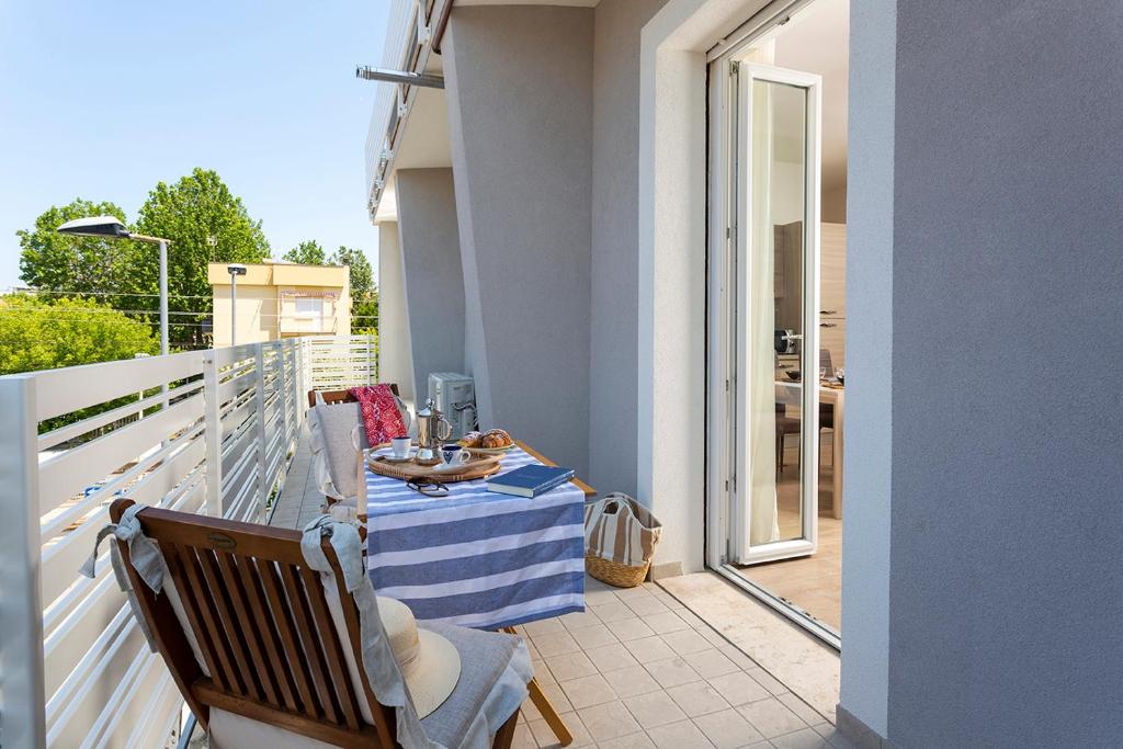 Balkón alebo terasa v ubytovaní Appartamenti Villa Miramare