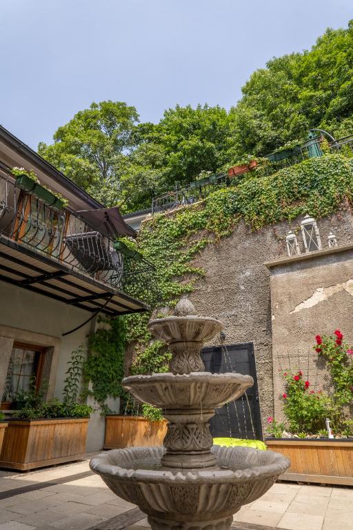Vonkajšia záhrada v ubytovaní Apartman Okamih Banská Štiavnica
