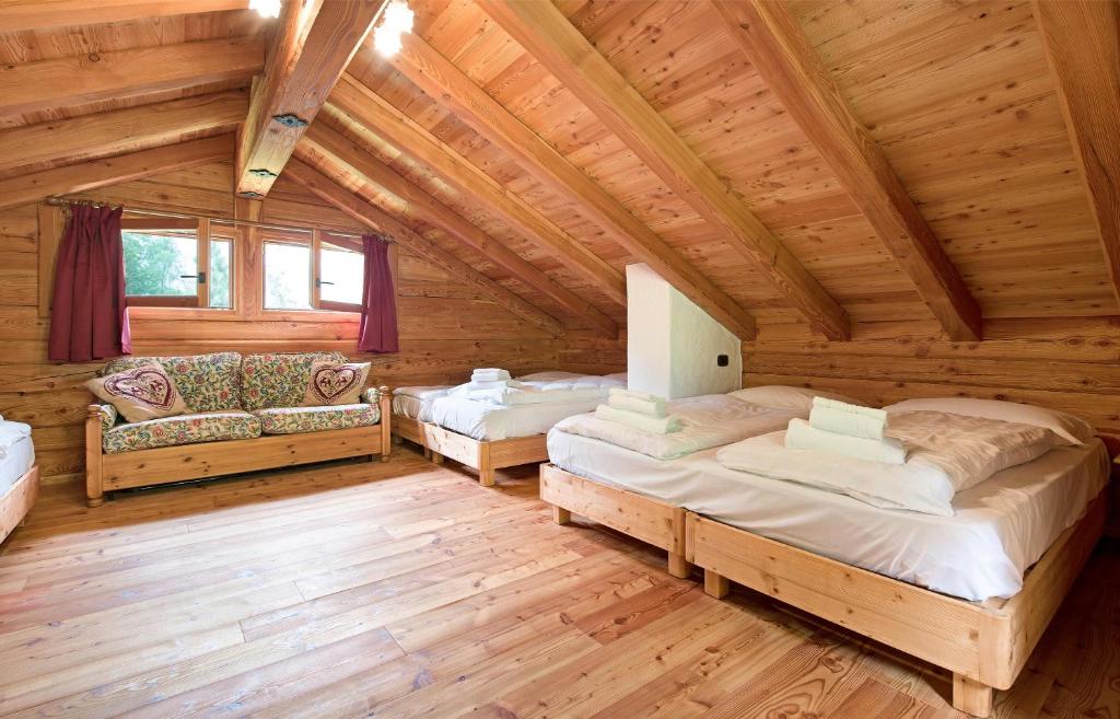 Posezení v ubytování Chalet Bio Wild
