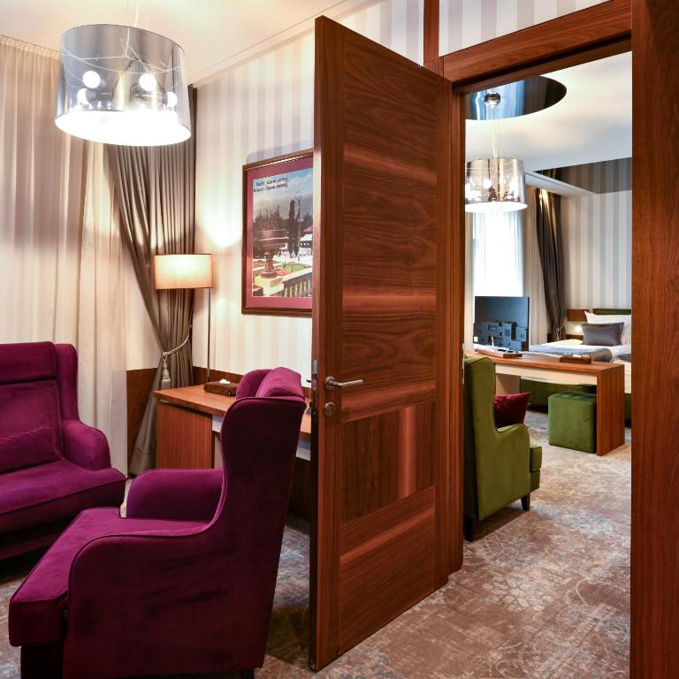 Posezení v ubytování Heritage Hotel Krone