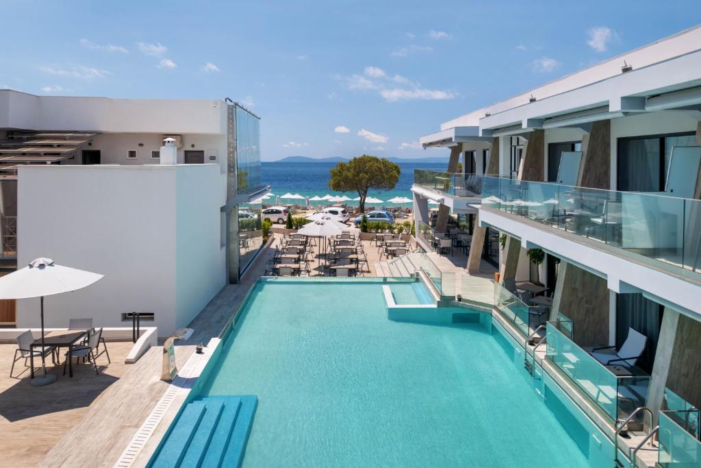 an image of a swimming pool on a building at Akti Toroni Boutique Hotel in Toroni