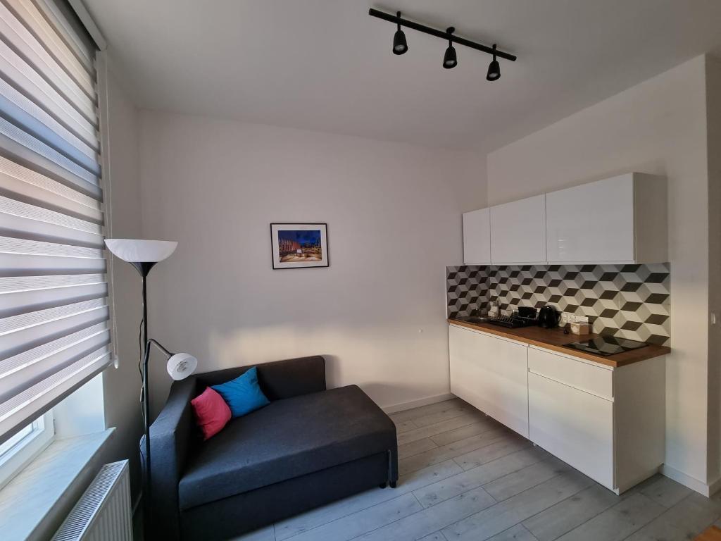 Kuchyňa alebo kuchynka v ubytovaní Apartamenty Katowice Stawowa 5