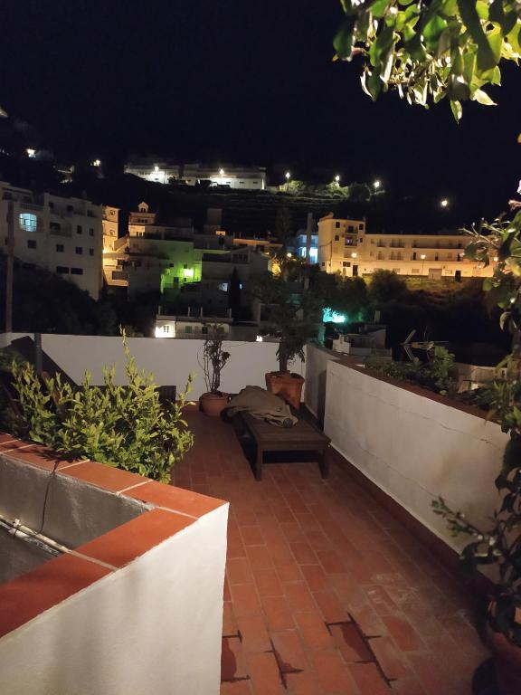Balkón alebo terasa v ubytovaní Guesthouse La Tienda Cómpeta 21b