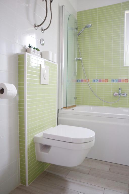 Koupelna v ubytování Apartments Keko