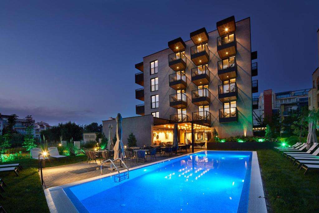 Bazén v ubytování Amara Sugar Hotel nebo v jeho okolí