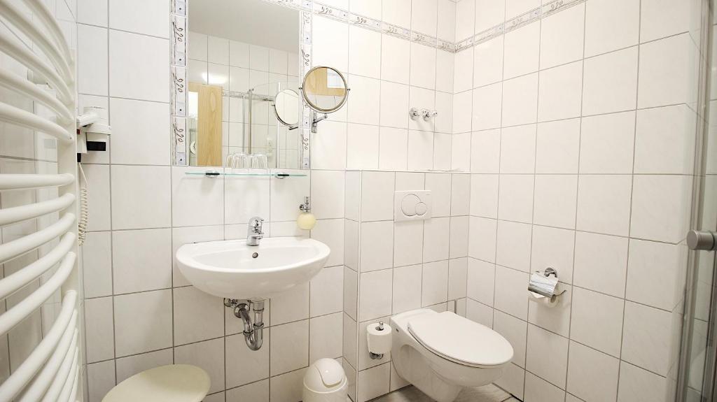 Koupelna v ubytování Aparthotel Alte Schmiede Dettelbach