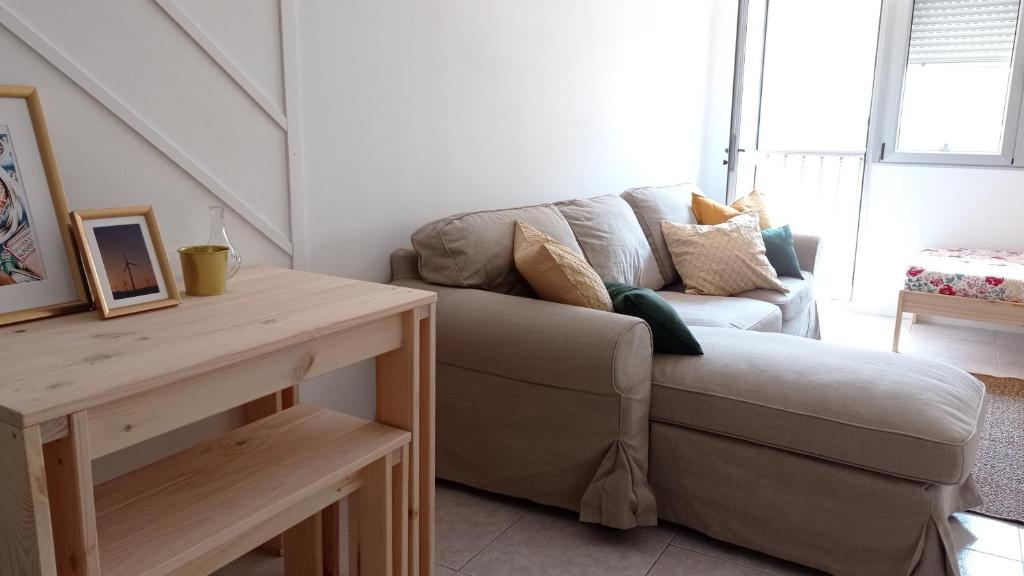 Posezení v ubytování O Lagar apartamento grande y luminoso. 8 personas.