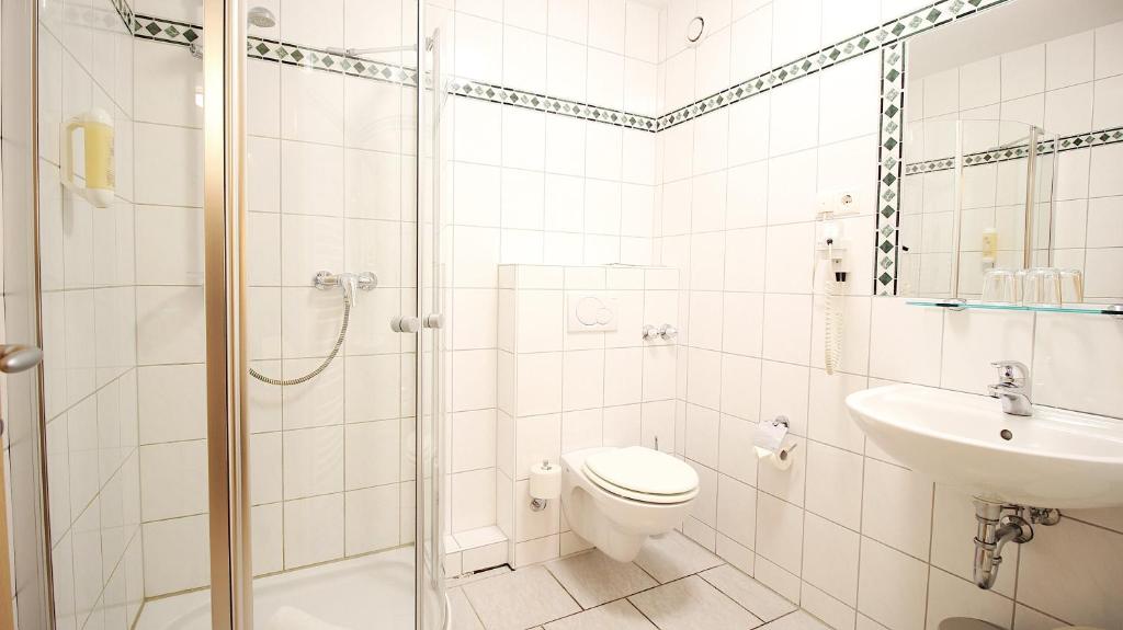 Koupelna v ubytování Aparthotel Alte Schmiede Dettelbach