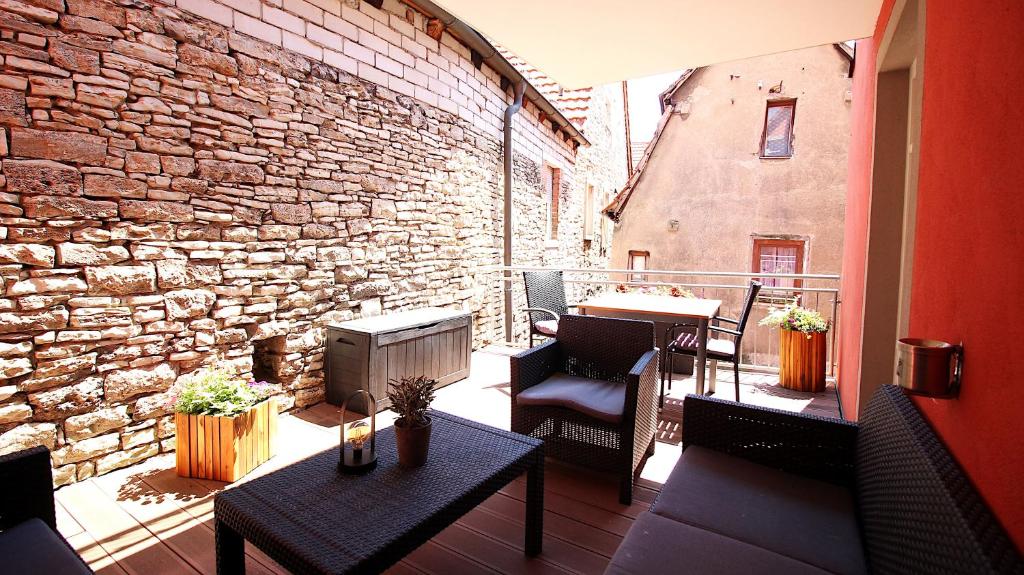 Posezení v ubytování Aparthotel Alte Schmiede Dettelbach