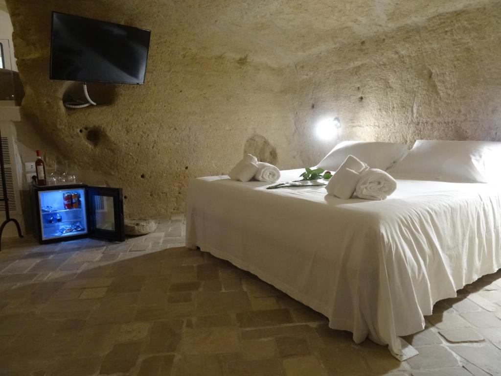 TV a/nebo společenská místnost v ubytování LA DIMORA DELLE 3 ZIE