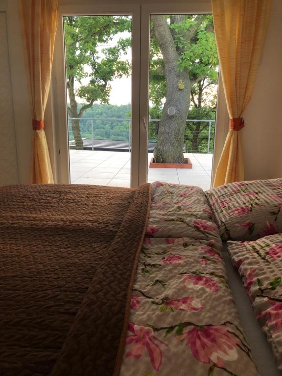 Postel nebo postele na pokoji v ubytování Apartmán - D - Vyhlídka nad řekou