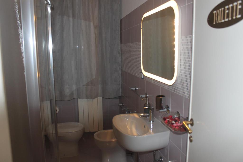 Koupelna v ubytování Casa Giulia