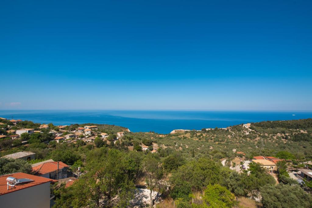 a view of the ocean from a house at Elena Studios in Athani