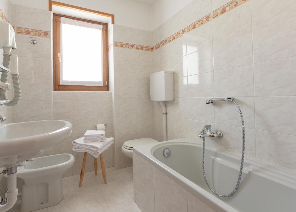 Koupelna v ubytování Hotel Cima Piazzi