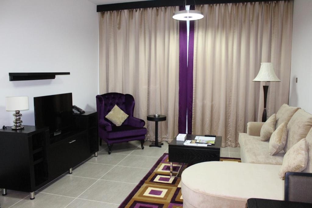 Posezení v ubytování Al Diar Sawa Hotel Apartments