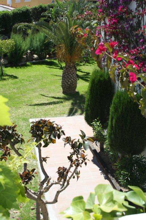 Jardín al aire libre en Apartamentos Torrelaguna