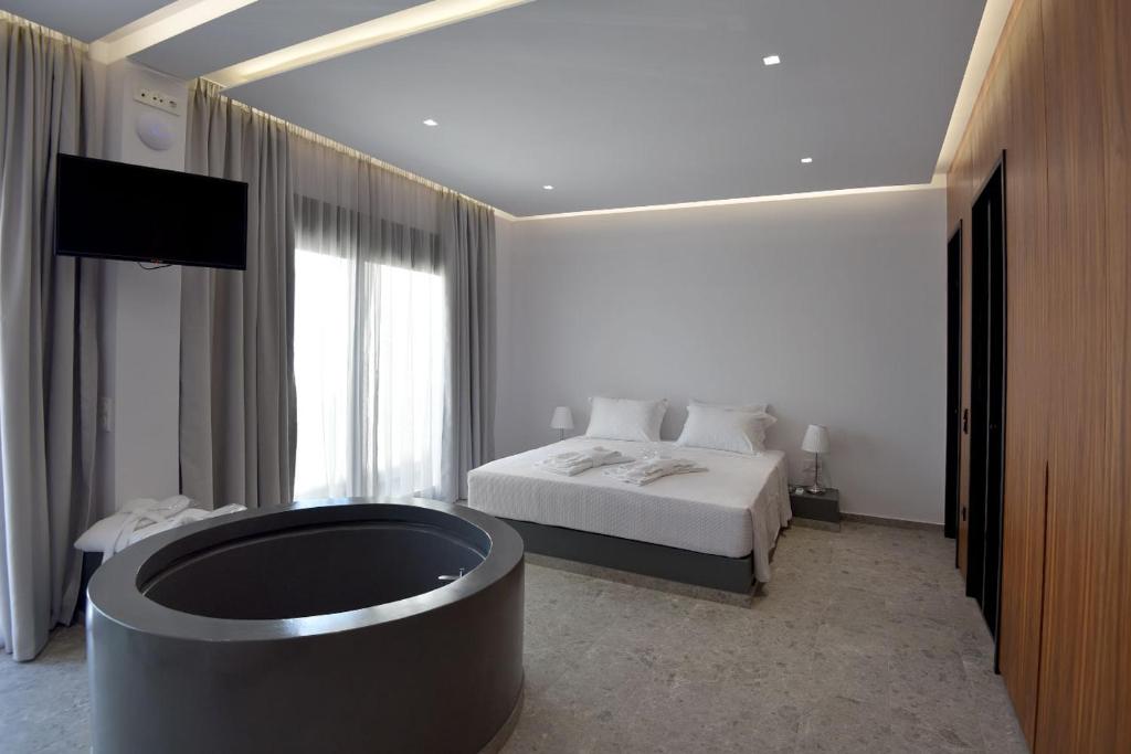 Katil atau katil-katil dalam bilik di Rose n Stone, King, Luxury Houses