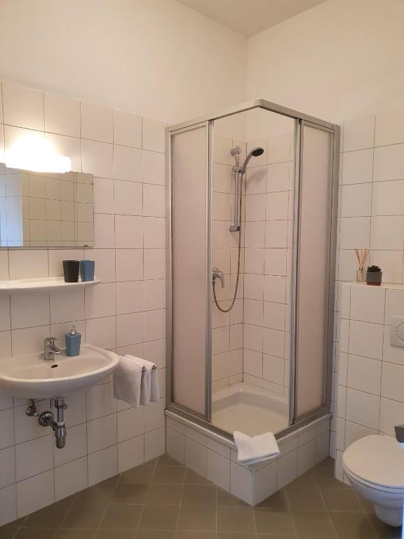 Koupelna v ubytování Hotel Alpin Murau