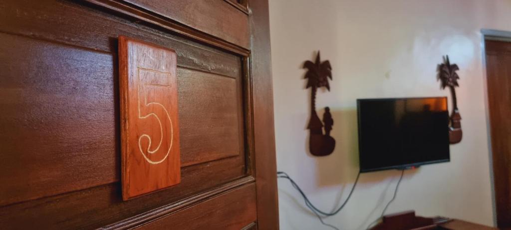 TV a/nebo společenská místnost v ubytování Casa Familya