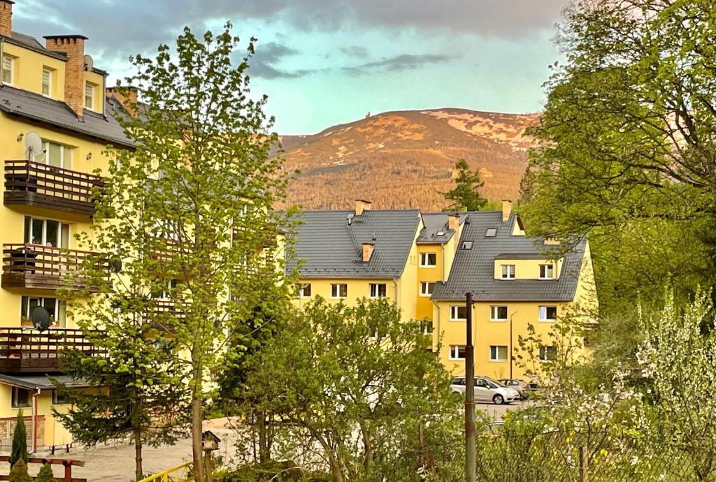 Výhľad na hory alebo výhľad na hory priamo z apartmánu