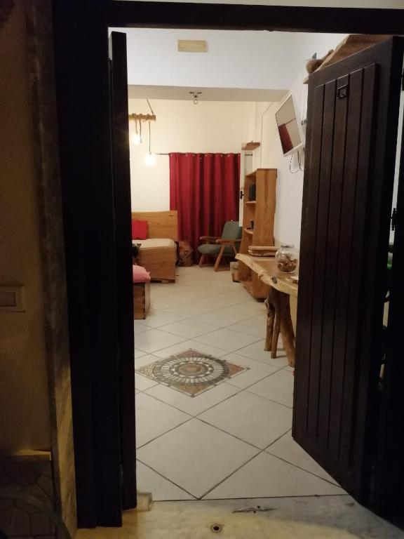 a view of a living room from the door of a house at ngopp a via nova in Agropoli