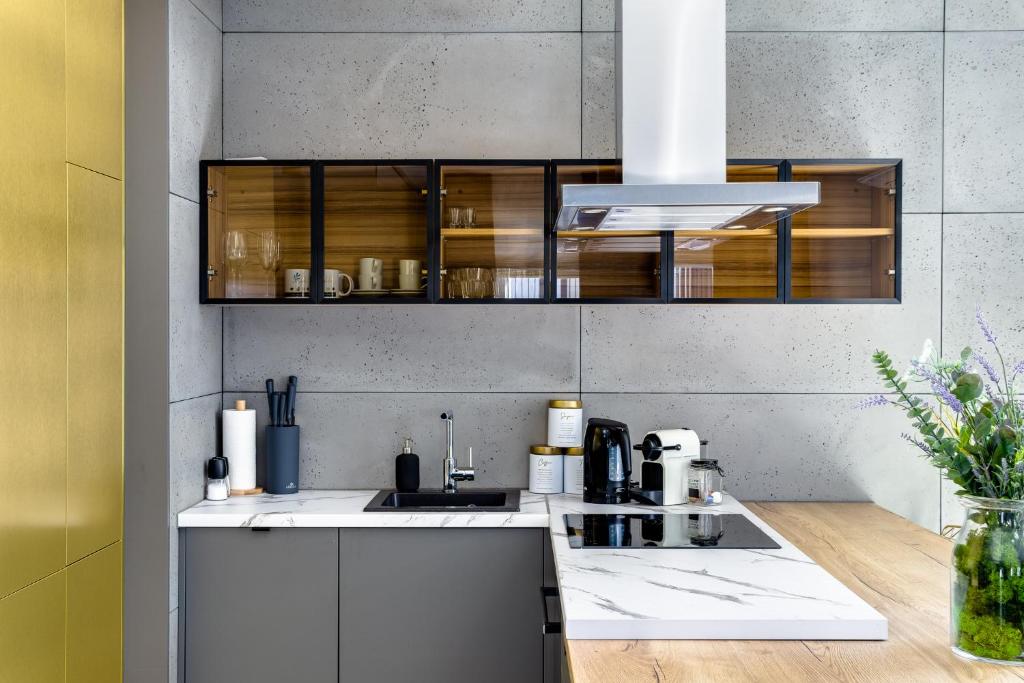 Kuchyňa alebo kuchynka v ubytovaní EL Apartments - Lupus