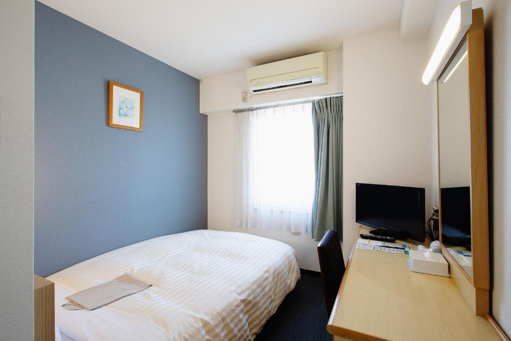 TV a/nebo společenská místnost v ubytování Super Hotel Matsuyama