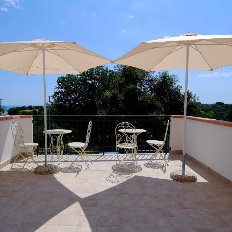 Balkón nebo terasa v ubytování B&B Relais Radoccia