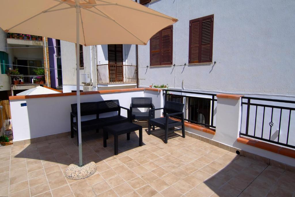 Balkón nebo terasa v ubytování B&B Relais Radoccia