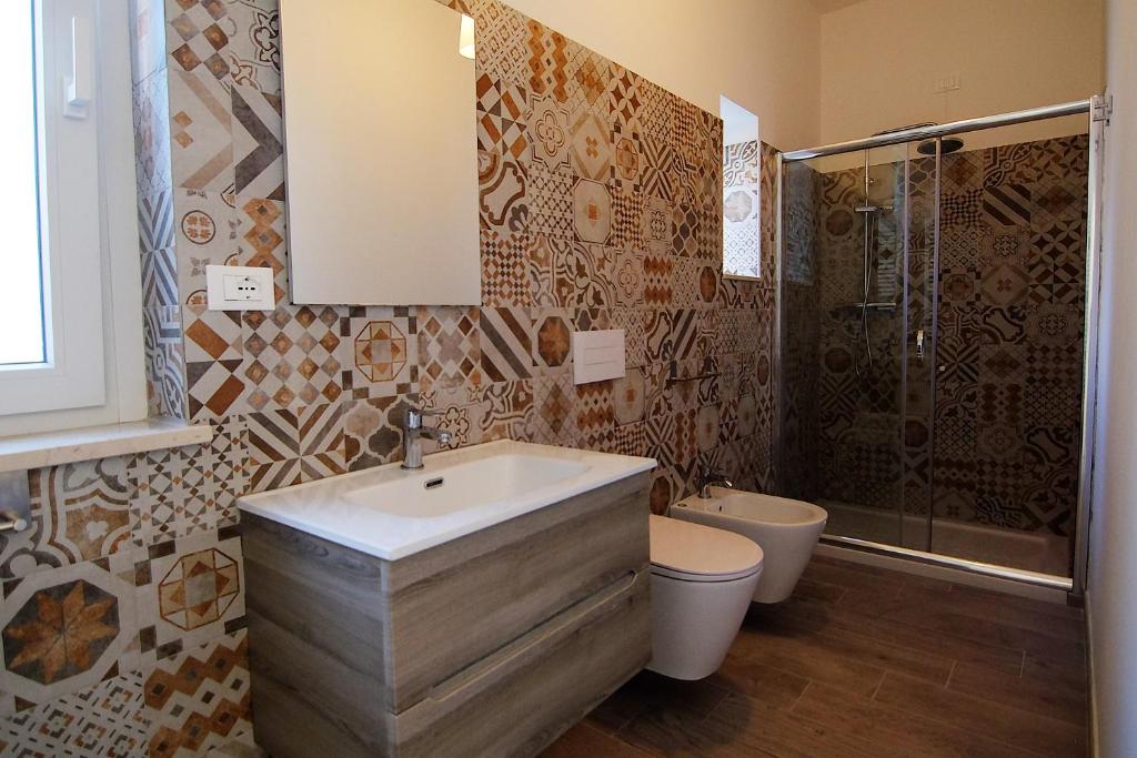 Koupelna v ubytování B&B Relais Radoccia