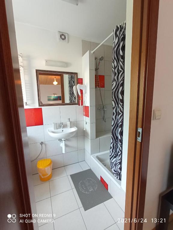 Kúpeľňa v ubytovaní Willa Jacuu