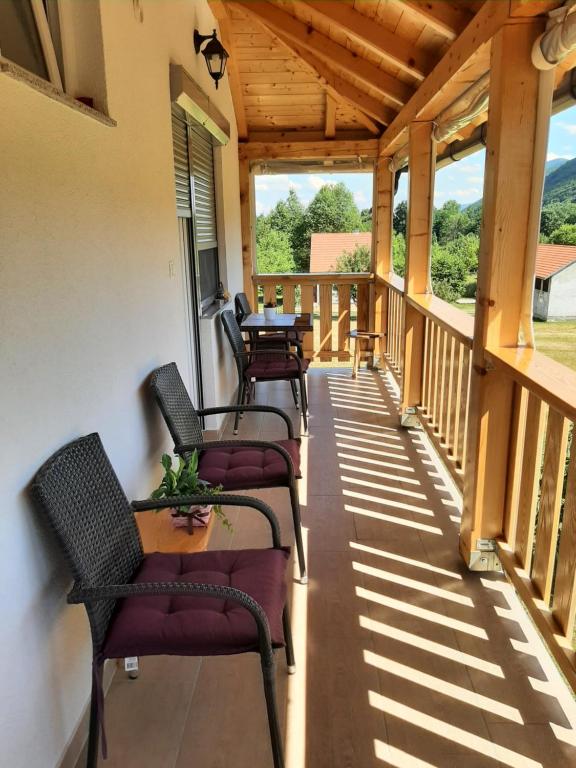 Balkón nebo terasa v ubytování Apartments Paradise